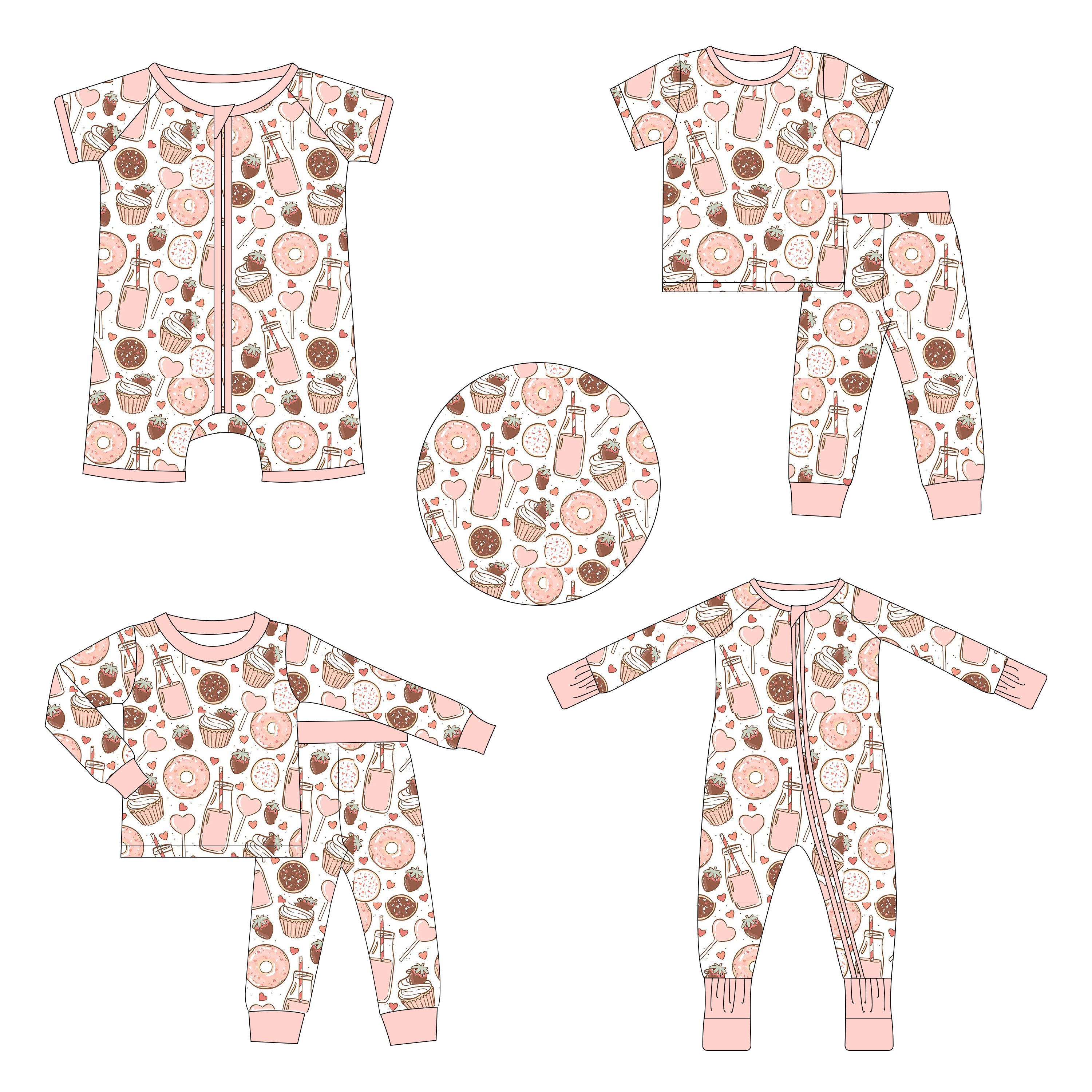 2024 New Cotton Baby Romper Clothes 6pcs Jumpsuit Spring/Autumn Romper With Hat Bib Infant Clothing Sets For 0~3 Months Newborns