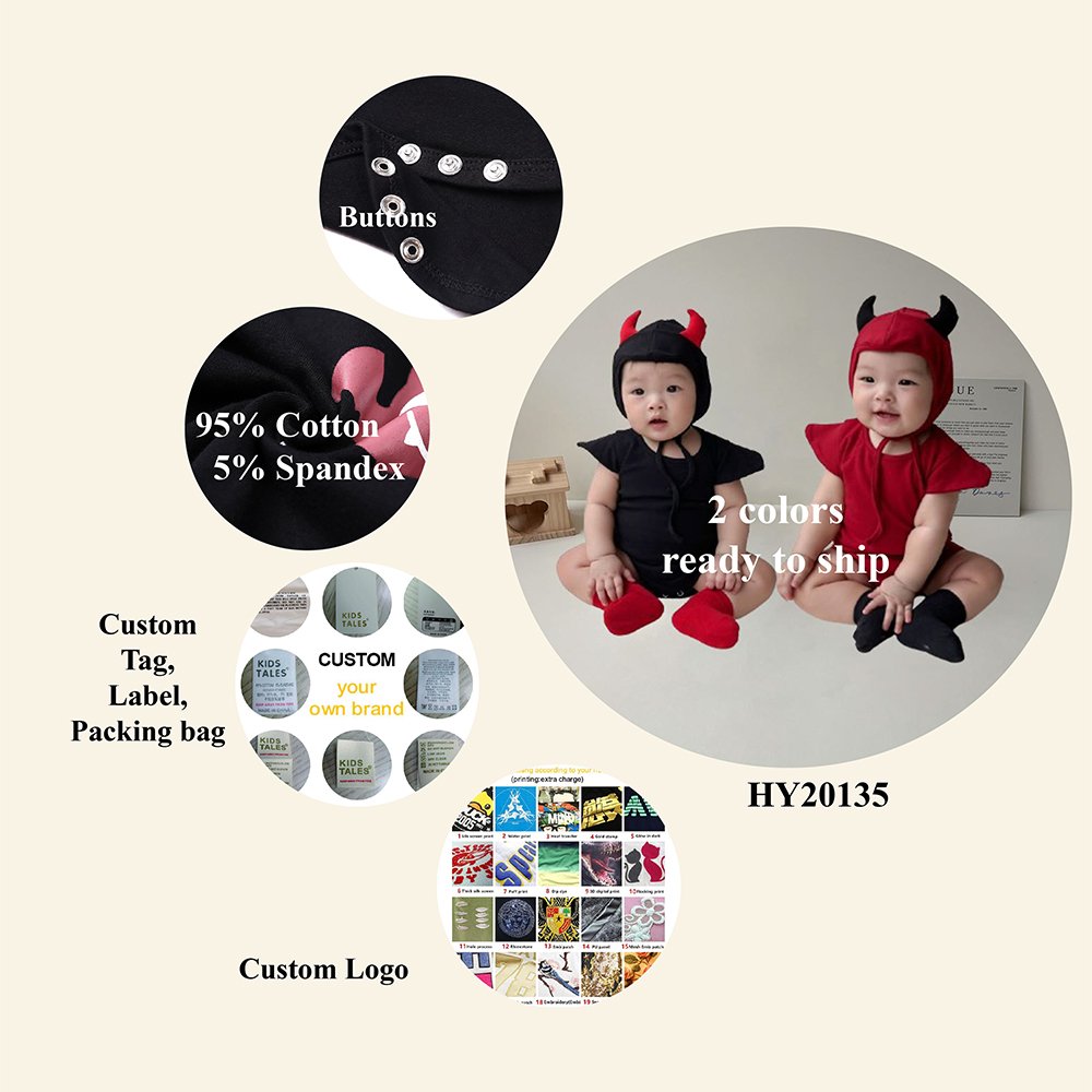 wholesale newborn baby boy girl clothes cotton rompers black red sleeveless new born baby clothing summer baby romper with hat