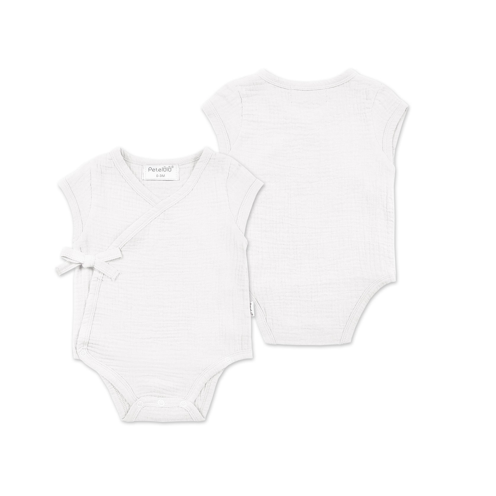 Wholesale Organic cotton Muslin Newborn 0-18m Baby Clothes Fashion Summer Baby Rompers