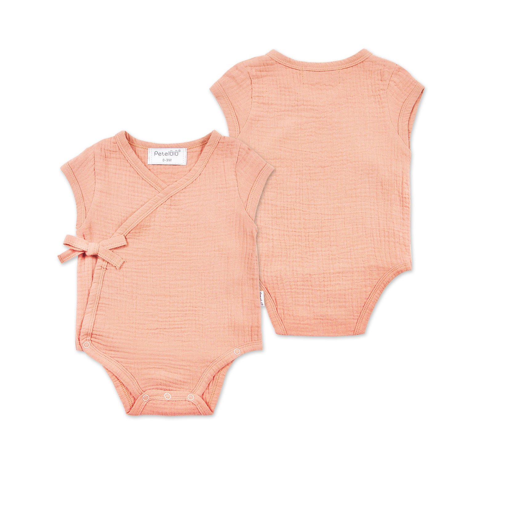 Wholesale Organic cotton Muslin Newborn 0-18m Baby Clothes Fashion Summer Baby Rompers
