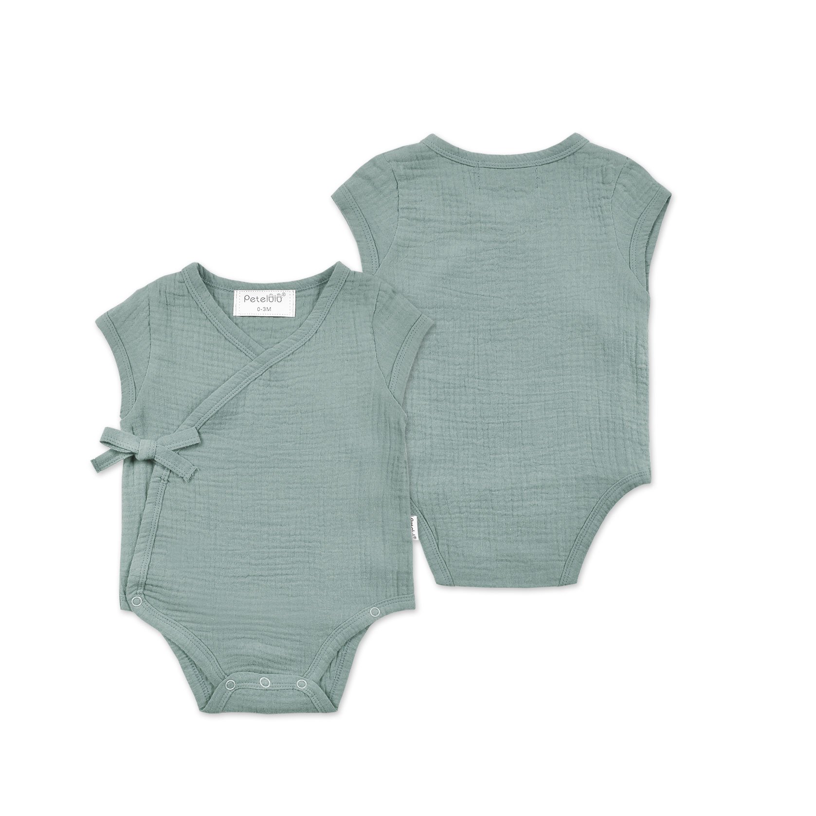 Wholesale Organic cotton Muslin Newborn 0-18m Baby Clothes Fashion Summer Baby Rompers