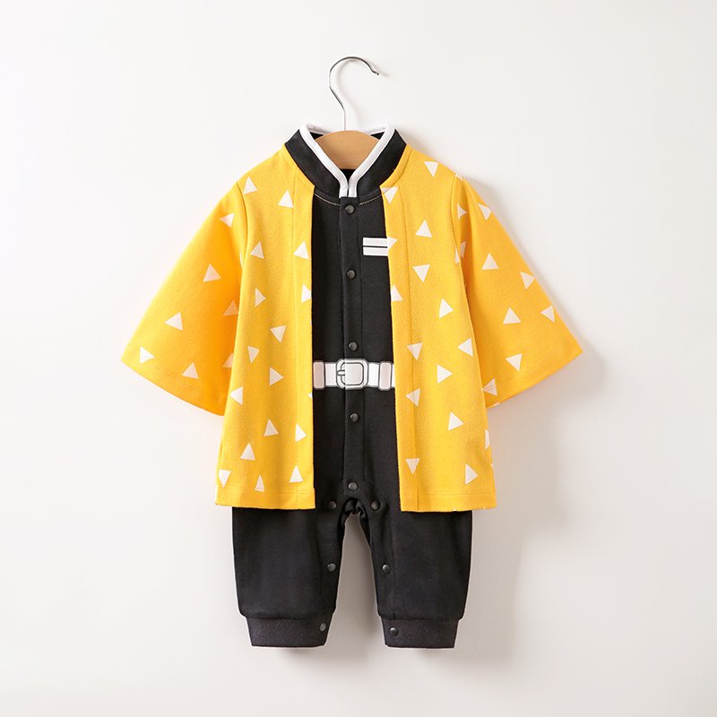 New cartoon anime style 100%cotton newborn Baby boys girls Romper infant pajama
