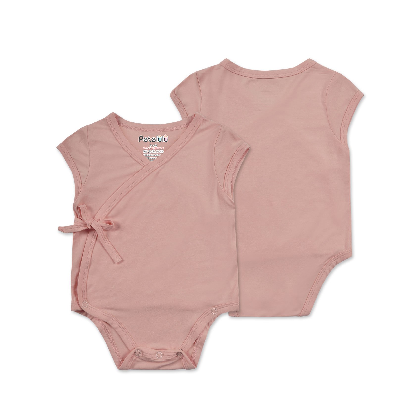 PETELULU Baby Kimono Romper High Quality Wholesale Soft Bamboo Fiber Summer Short Unisex Knitted Baby Boy Summer Clothes 2022