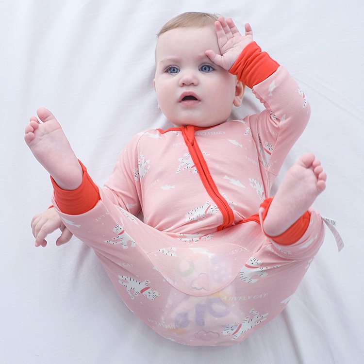 MICHLEY Manufacturer Supplier Bamboo Baby Clothes Long Sleeve Baby Rompers Wholesale Custom Zipper Newborn Footed baby Rompers