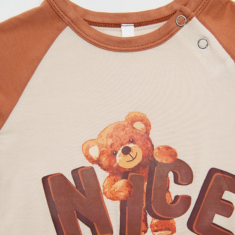 Infant Clothing Long Sleeve Jumpsuit Organic Bamboo Pajamas 100% Cotton Wholesale Custom Printing Knitted Winter Baby Romper