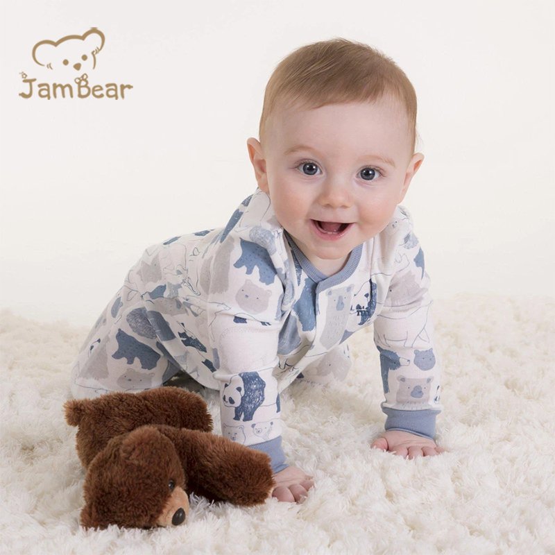 Bamboo baby romper Baby Magnetic Footie Romper magnet sustainable toddle footie magnetic infant zip sleepsuit zip up onesie