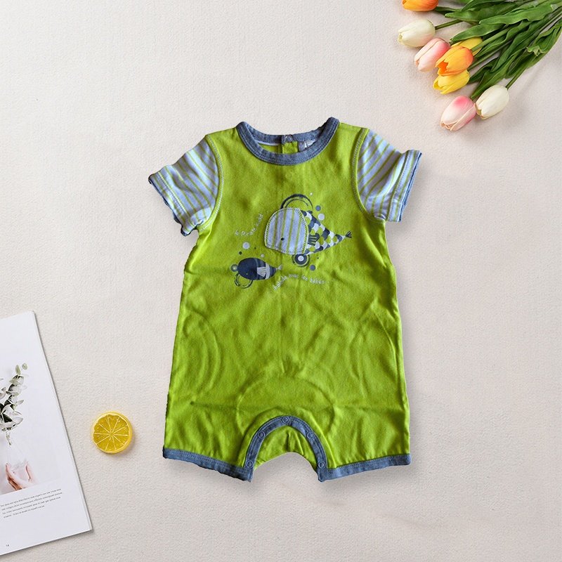100% Ribbed Cotton Newborn Baby Adorable Solid Color Baby Clothes Organic Baby Romper Jumpsuit