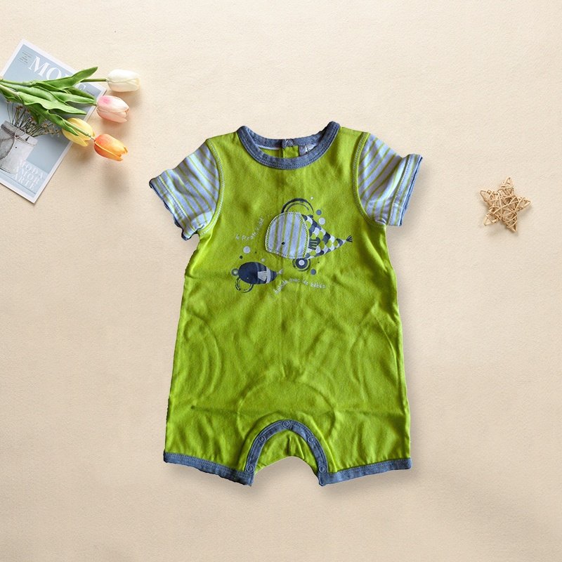 100% Ribbed Cotton Newborn Baby Adorable Solid Color Baby Clothes Organic Baby Romper Jumpsuit