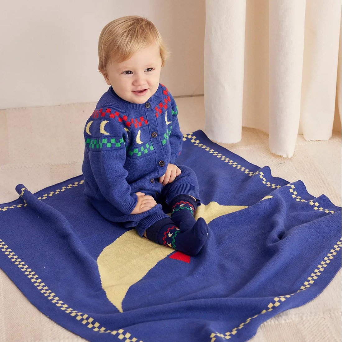 Cotton Baby Romper with Embroidered Woolen Fabric Casual Style Trench Outerwear for Girls