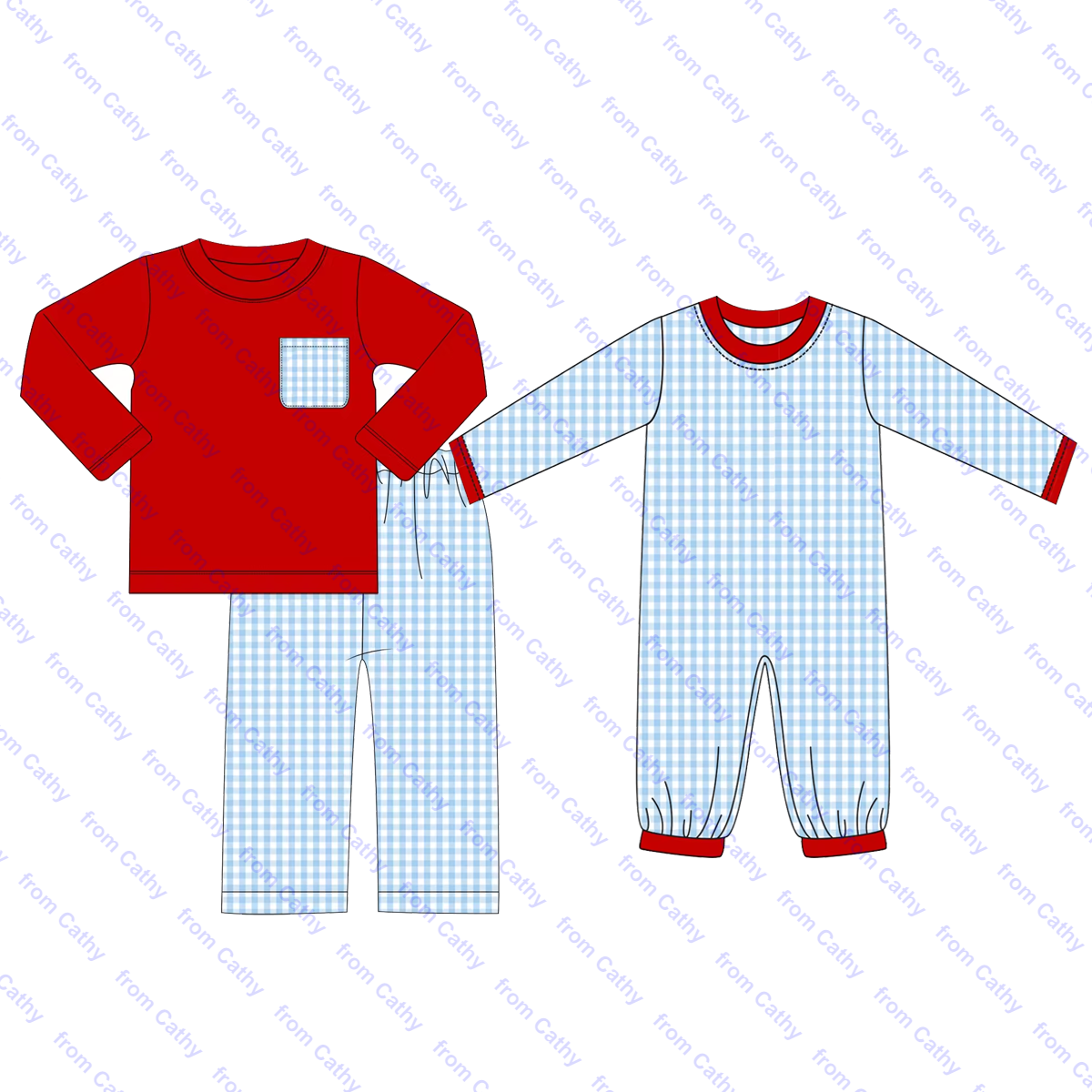 Boutique monogram baby romper with bib long sleeve baby boys bubble gingham one piece infant toddler boy clothes