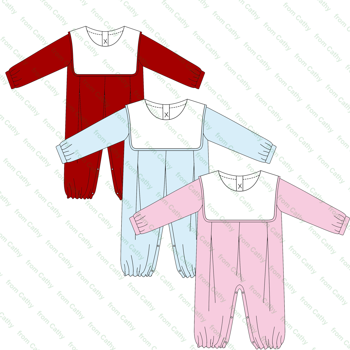 Boutique monogram baby romper with bib long sleeve baby boys bubble gingham one piece infant toddler boy clothes