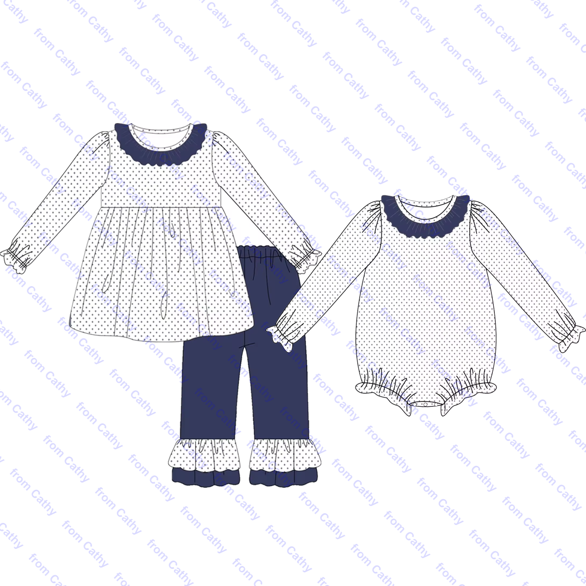 Boutique monogram baby romper with bib long sleeve baby boys bubble gingham one piece infant toddler boy clothes