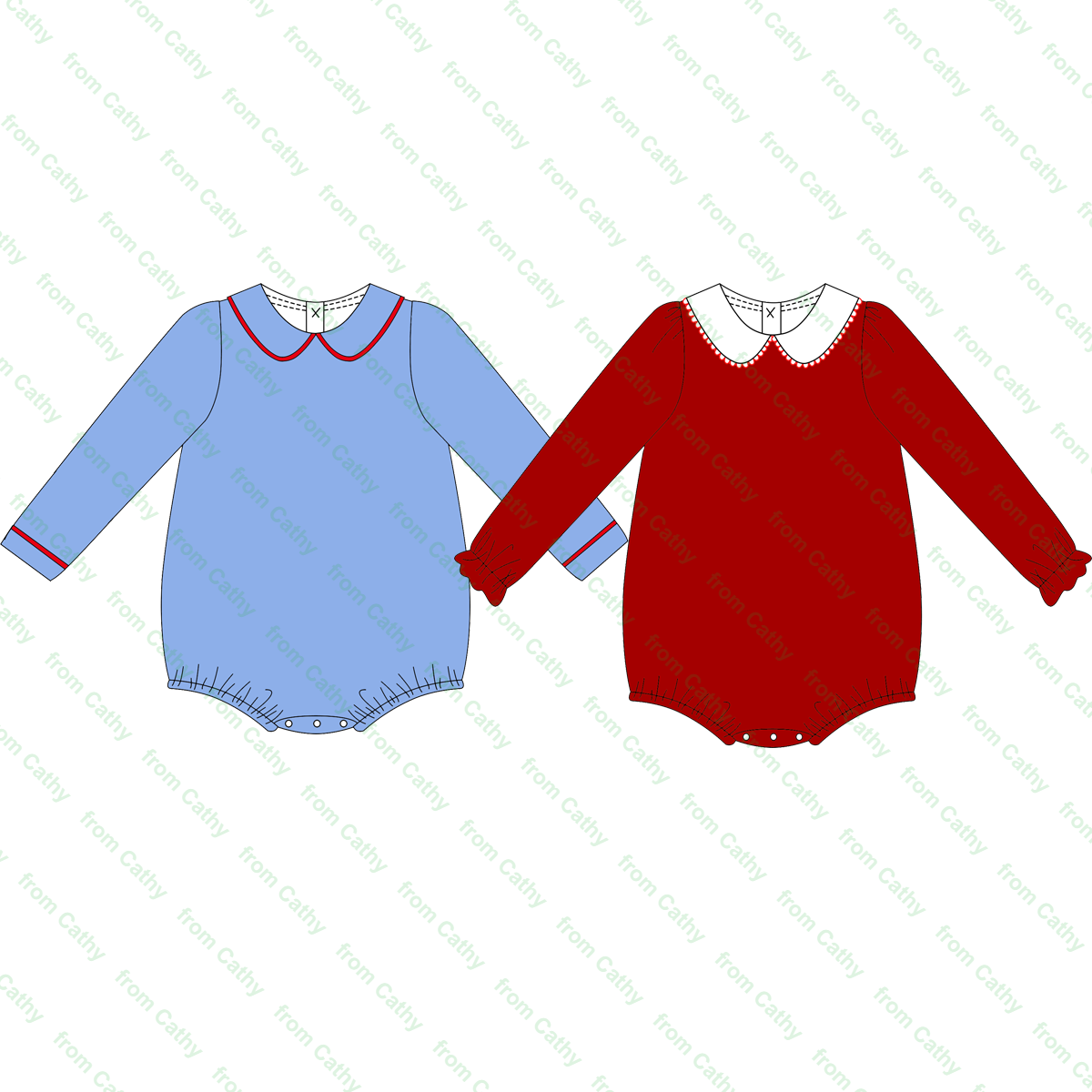 Boutique monogram baby romper with bib long sleeve baby boys bubble gingham one piece infant toddler boy clothes