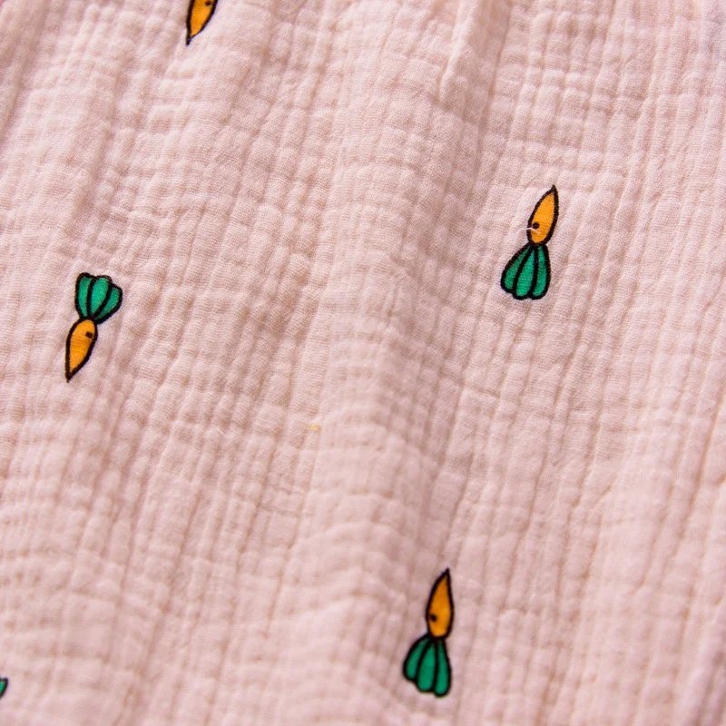 Baby Girls Simple Sleeveless newborn jumpsuits 100% organic cotton little cactus cherry print 0-24 month summer baby romper