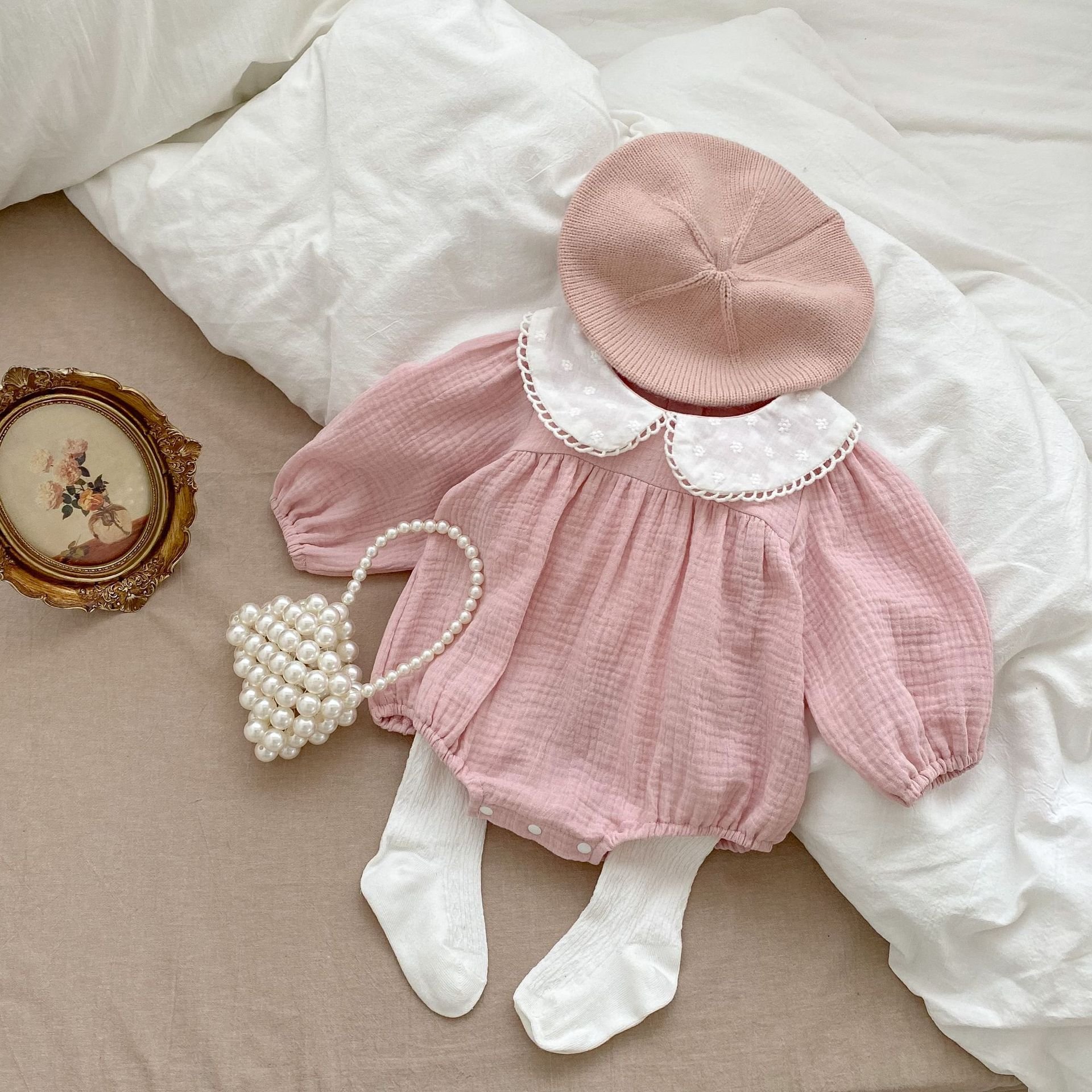 Autumn New Arrival 2024 Fashion Clothes Sleepsuit Cotton Baby Romper Long Sleeve Baby Romper
