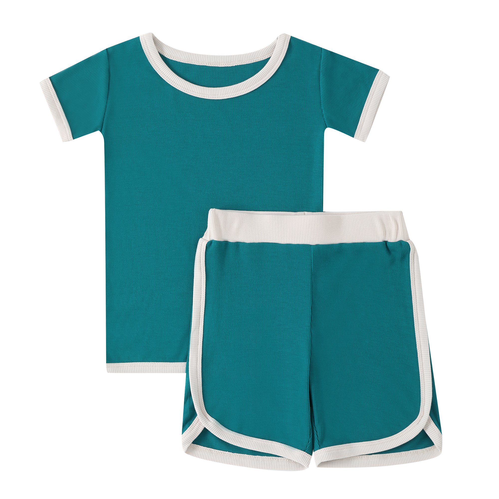 Hot Sale Baby Clothes Ribbed Pajamas Sleeper Clothes Boy and Girl Baby Pajamas Set Dress Bamboo Baby Rompers