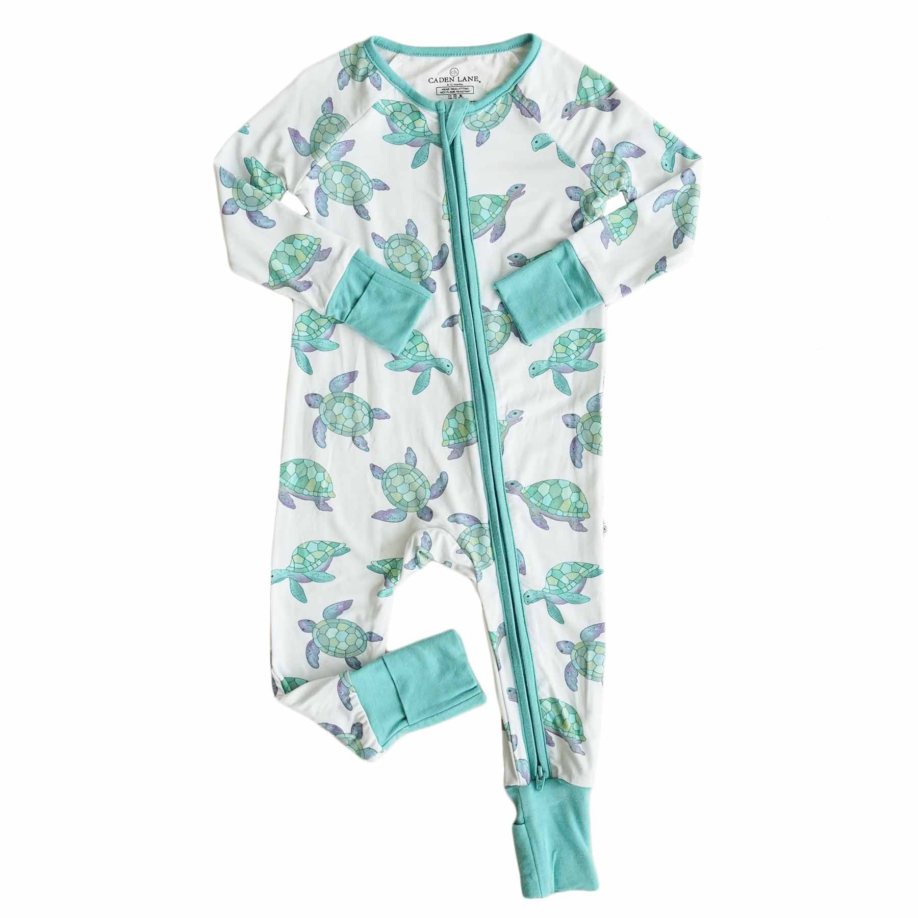Durable Fiber Bamboo Baby Rompers Custom Car Pattern Toddler Girls Double Zipper Baby Wholesale Pajamas