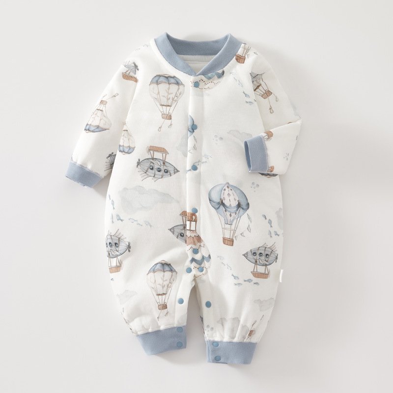 2024 Valentineday Bamboo Bodysuit Customweater Romper Blue Sweater Onesie Terry Towel Baby Romper