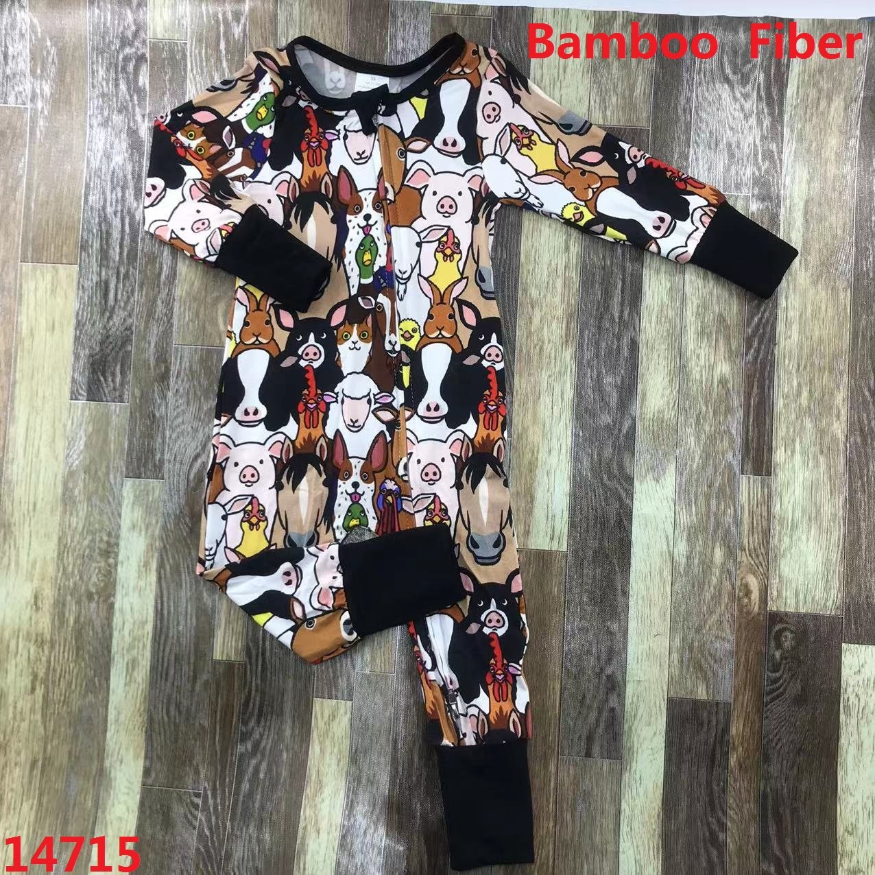 Wholesale Baby Bamboo Zipper Romper Bodysuit Bamboo Clothes for Baby Bamboo Romper Baby Rompers