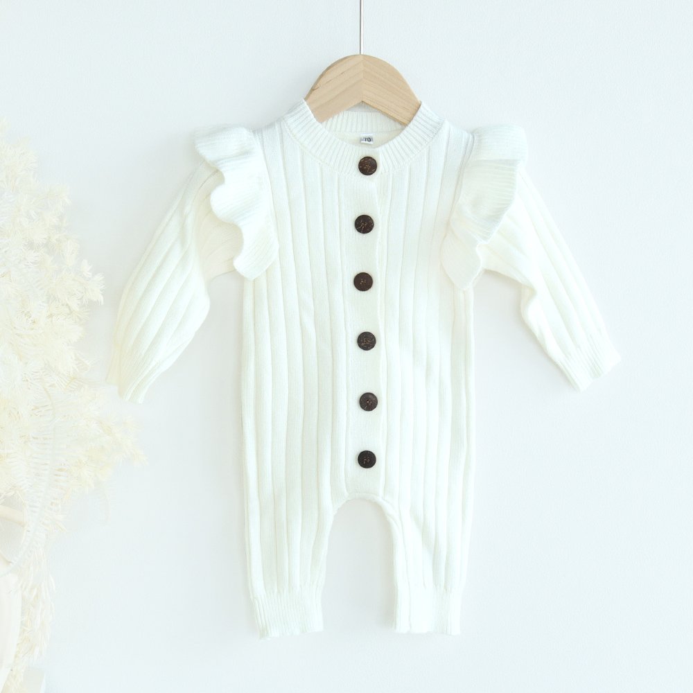 100%Organic Cotton Toddler Infant Boys Girl knit newborn baby romper overall jumper clothes Jumpsuit Romper