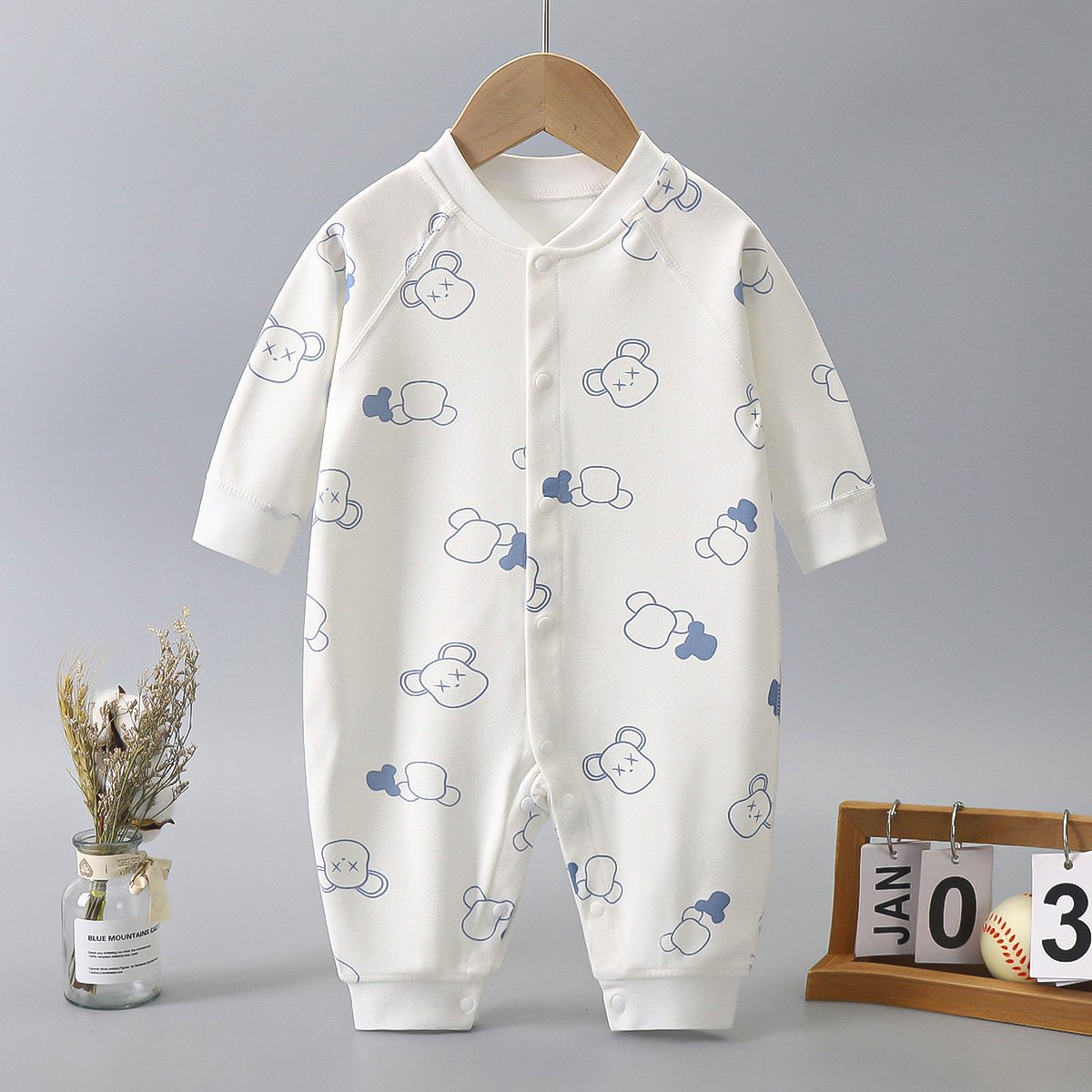 New Children's Home Service Long-sleeved Set Boys Clothing Sets Baby Cotton spring and autumn Pajamas