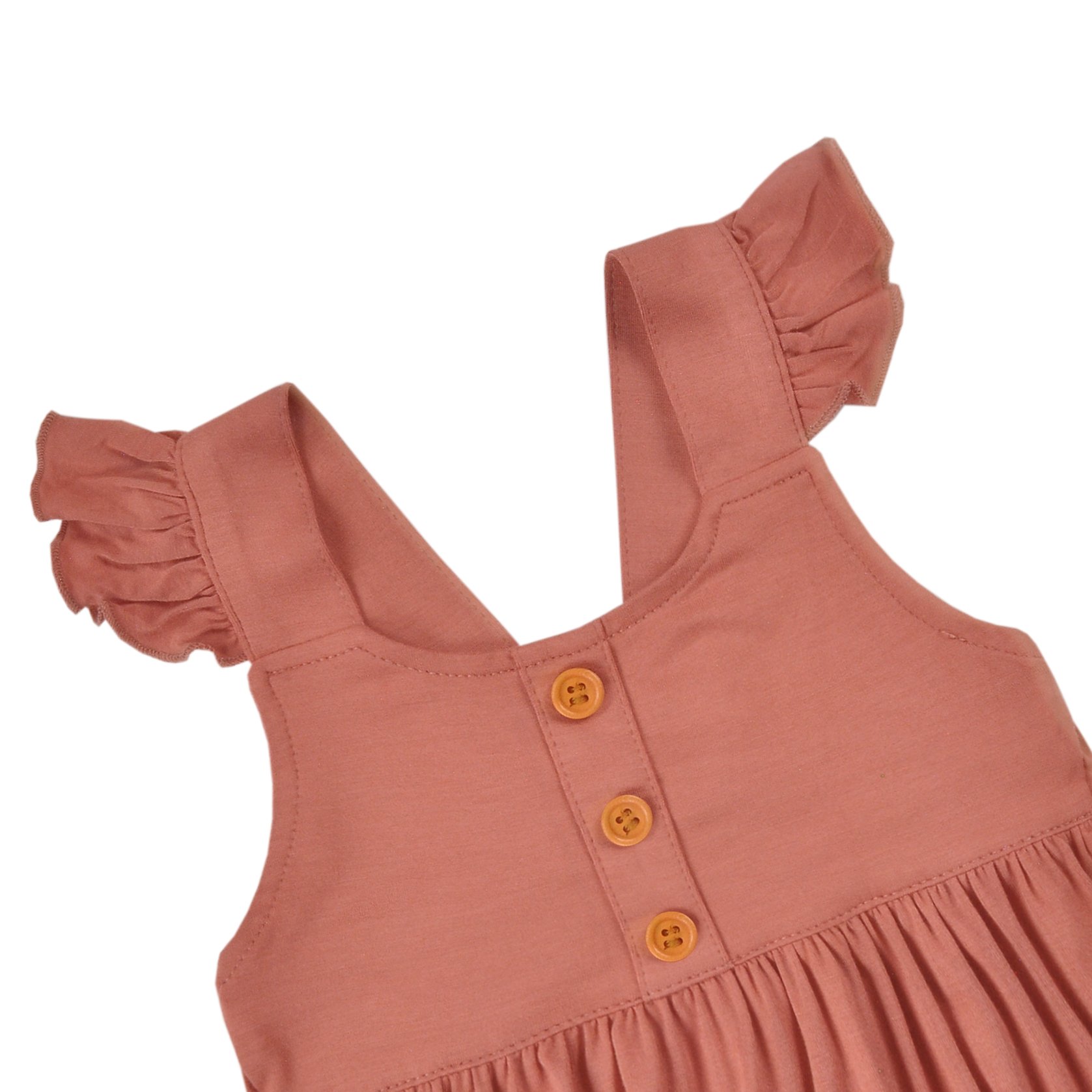 95% bamboo Lovely Romper Sleeveless Summer bamboo Ruffle Baby Girl's Bamboo Romper