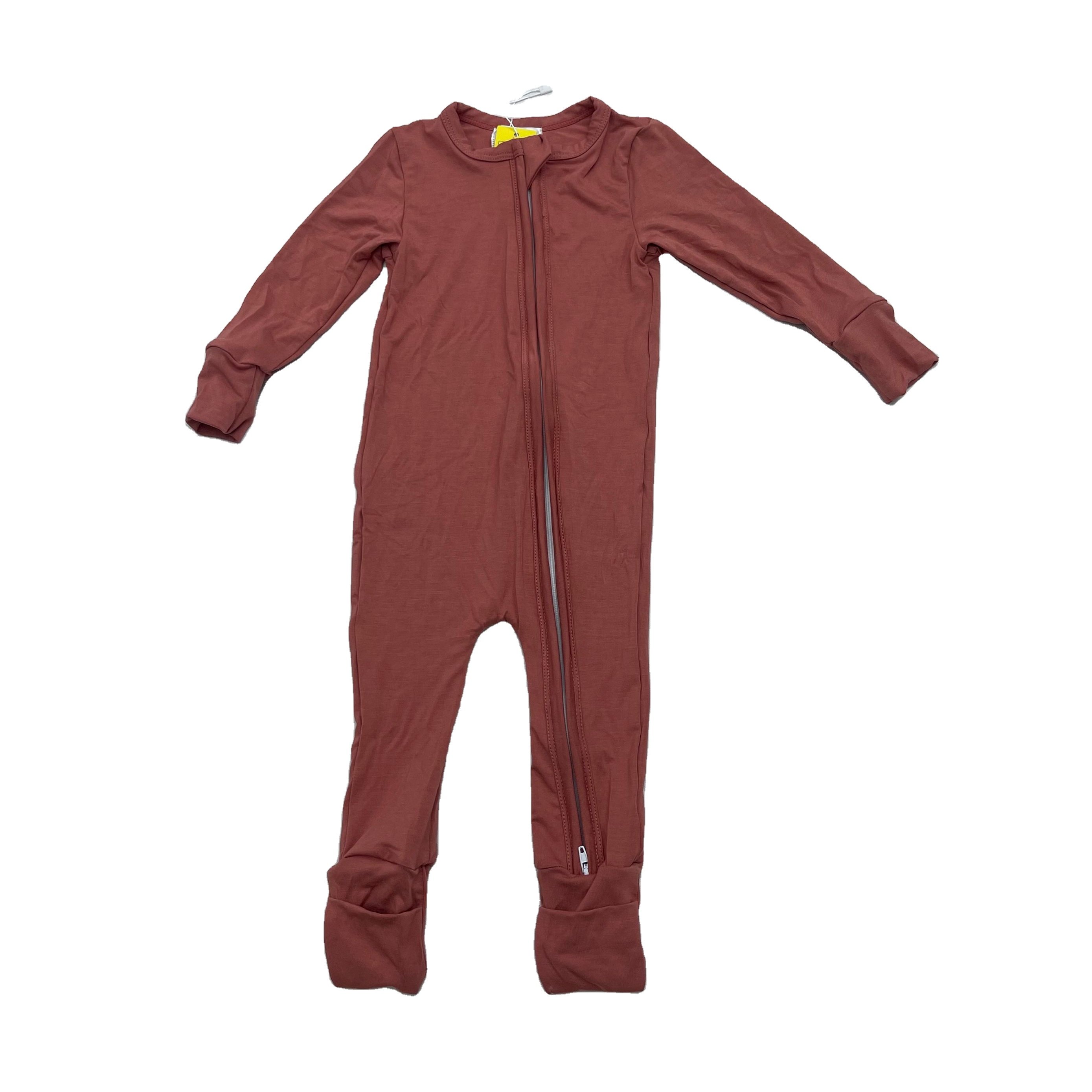 Qingli Oem Organic Long Sleeve Baby Zipper Romper Custom Baby Romper With Feet Zipper Pajamas Romper