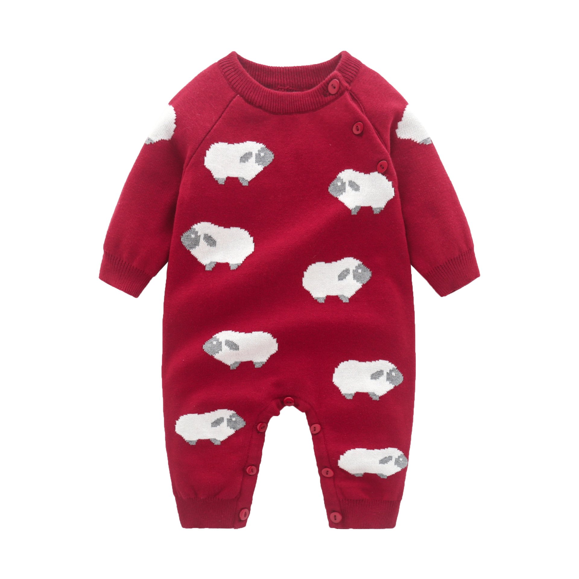 Newborn Designer Baby Girl Clothes Fashion Knitted Baby Romper Winter Sweater Girls Rompers Hat 2pcs