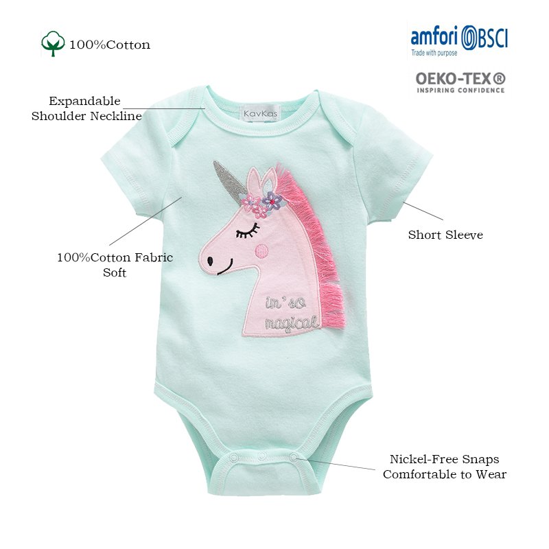 Short sleeve baby girls clothing cartoon print 3-12M baby rompers 100% cotton bodysuit 6pcs/set