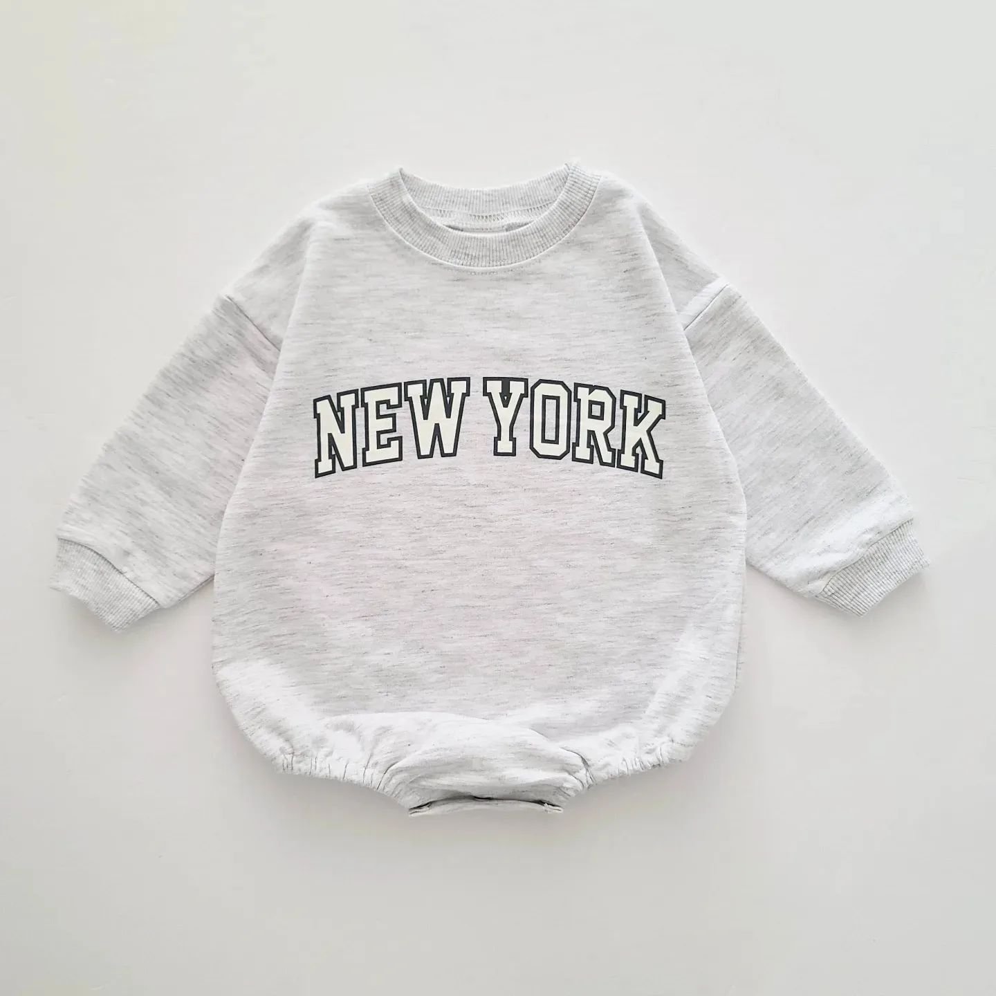 2024 Fashion Baby Romper New York Newborn Baby Clothing 0-18M Cute Toddler Sweatshirt Jogger Romper Outwear
