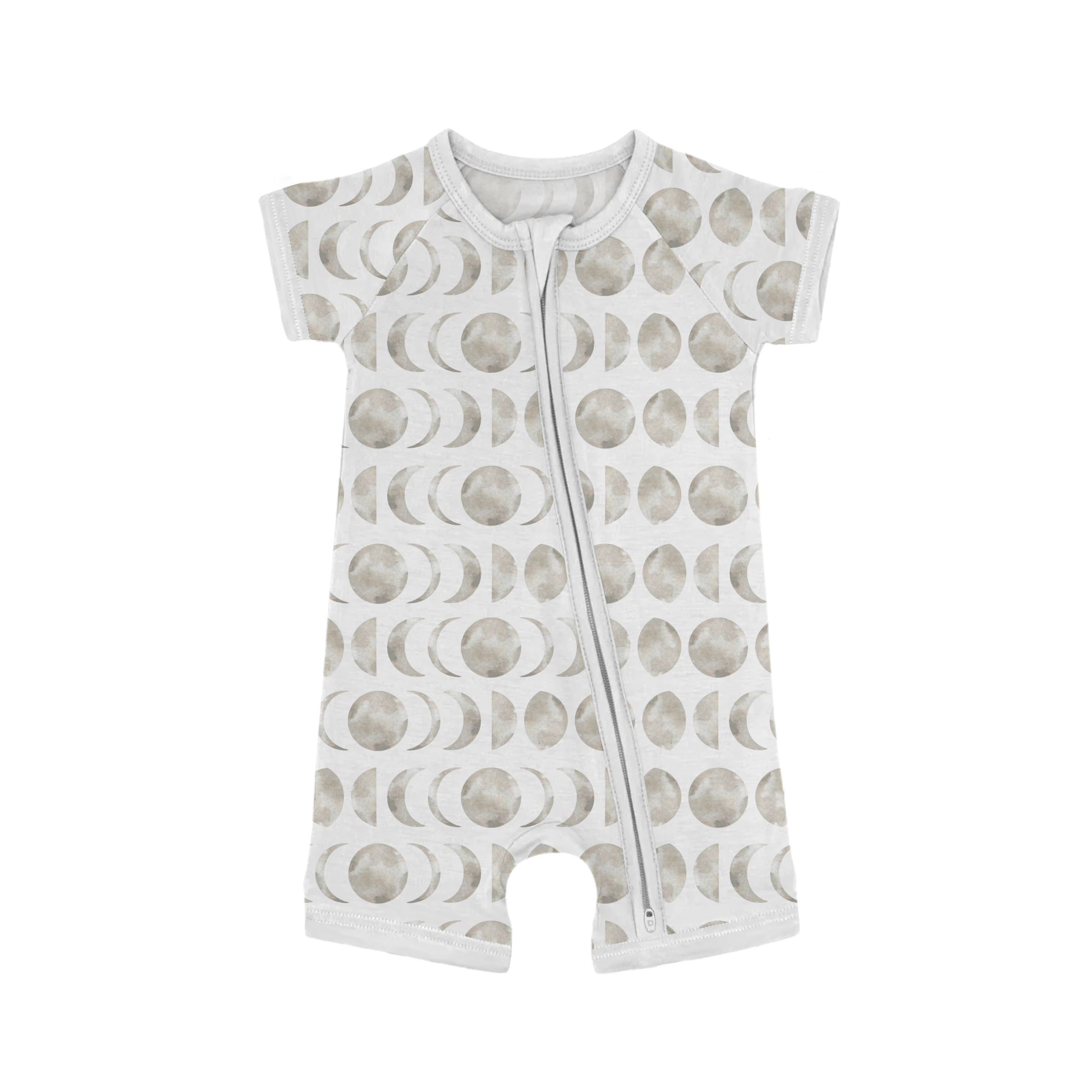 Wholesale Baby Onesies Customized Printed Zipper Baby Bamboo Romper High Quality Bamboo Baby Pajamas