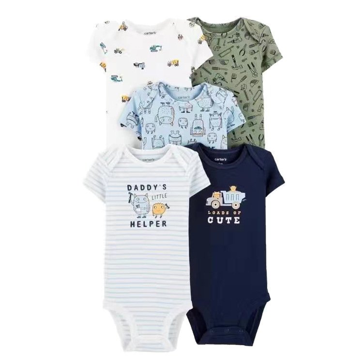 Factory Supply Organic Cotton Baby Rompers Wholesale Baby Clothes
