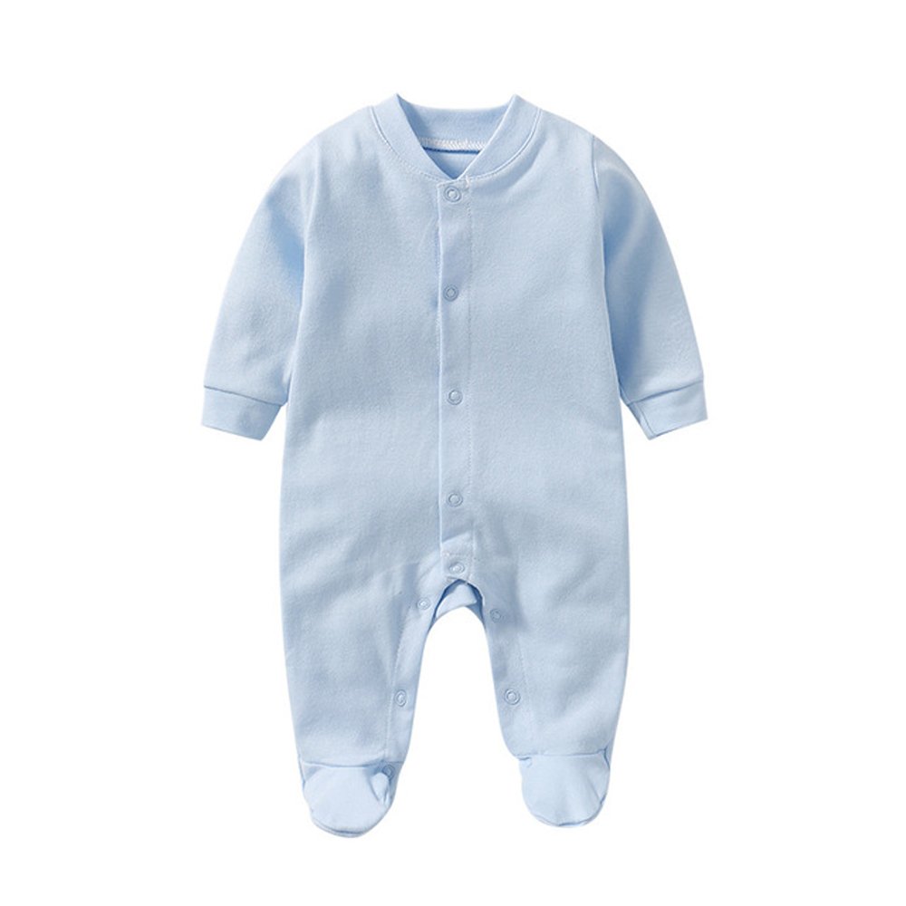 Custom organic baby onesie clothes toddler clothing plain rompers soft baby 100% cotton Round Neck pajamas