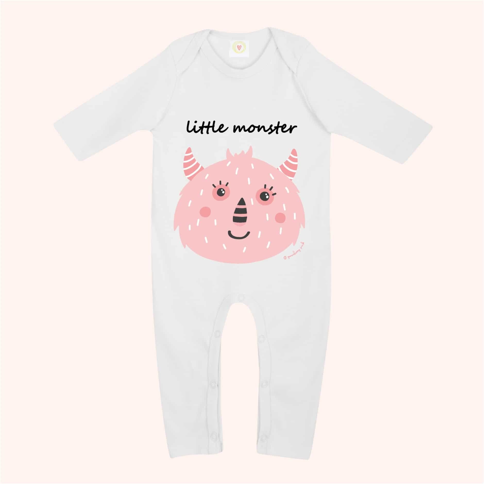 100% Organic Cotton Newborn Sleepsuit Full Sleeves Snap Buttons Girl Baby Rompers
