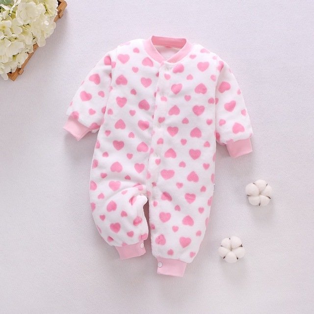 Limited Hot Sale Baby Romper 100% Cotton Girls Boys Winter Warm Pajamas Clothes Coral Fleece For Indoor And Outdoor