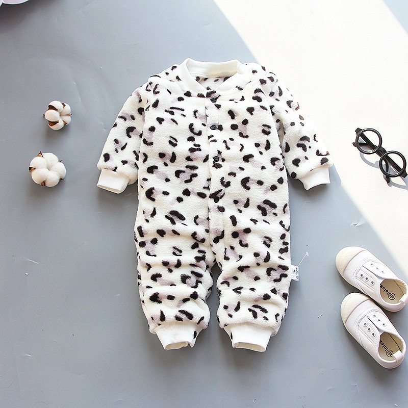 Limited Hot Sale Baby Romper 100% Cotton Girls Boys Winter Warm Pajamas Clothes Coral Fleece For Indoor And Outdoor