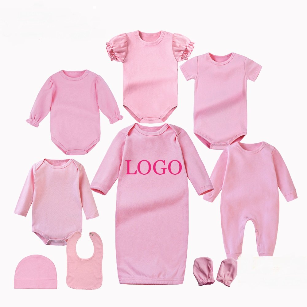 Custom 100% cotton 0-3m new born baby rompers winter long sleeve infant bodysuit monogram personalized name blank baby onesie