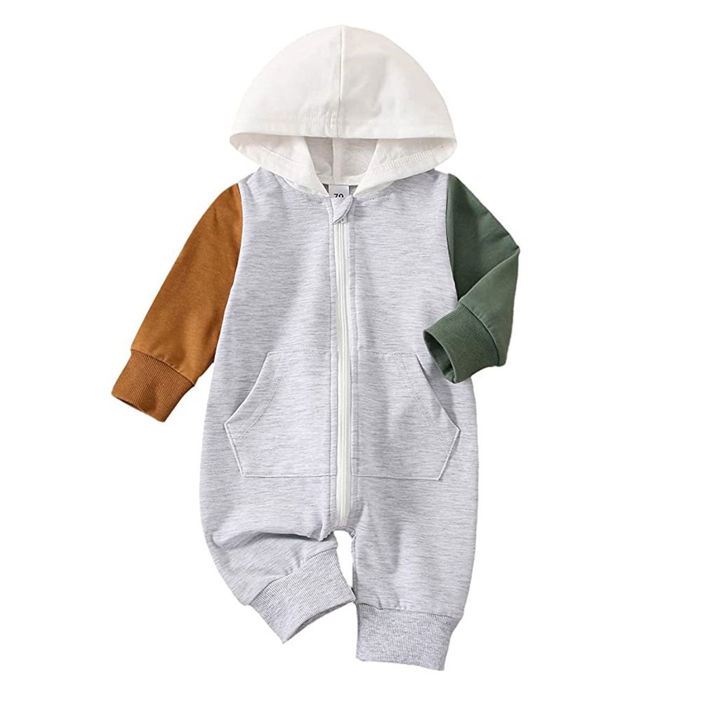100% Full Cotton Infants & Toddlers Jump Suits, Polyester Spandex Baby Rompers Hoody Sweatshirt Suits Sets For Kids