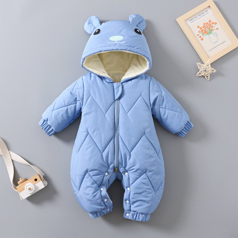 New autumn and winter baby jumpsuit newborn boneless baby romper warm clothes 0-2 years old jumpsuit baby romper