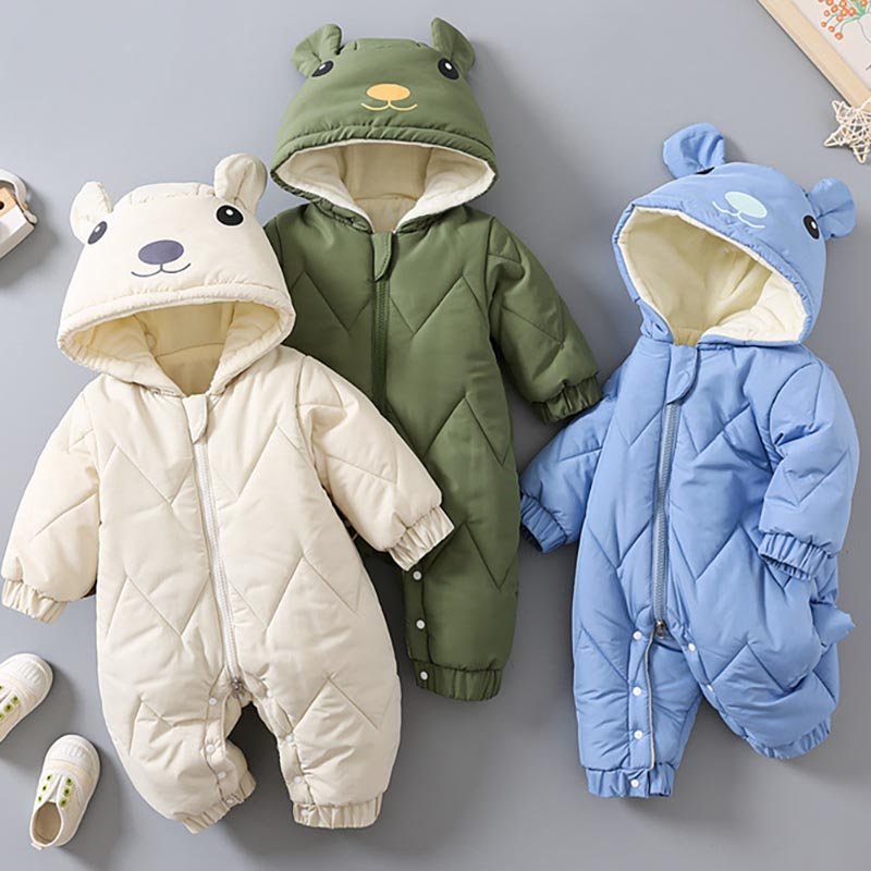 New autumn and winter baby jumpsuit newborn boneless baby romper warm clothes 0-2 years old jumpsuit baby romper