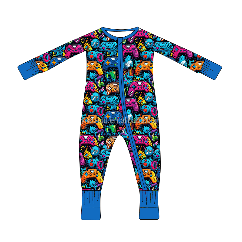 Baby Clothes Custom Bamboo Knitted Newborn Baby Customized Printing Romper Infant &Toddlers Jumpsuit Babies cute Clothes