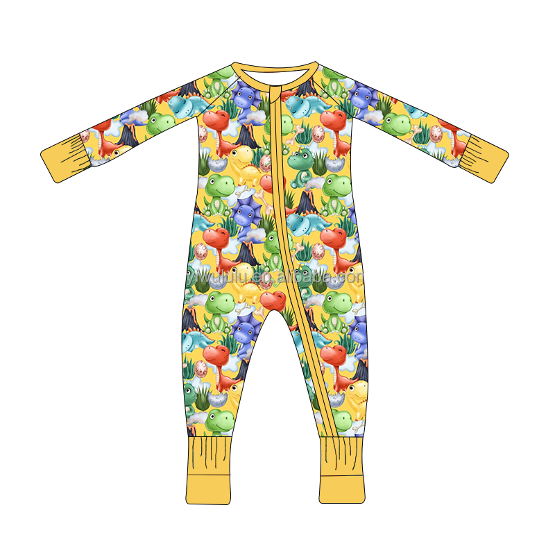 Baby Clothes Custom Bamboo Knitted Newborn Baby Customized Printing Romper Infant &Toddlers Jumpsuit Babies cute Clothes