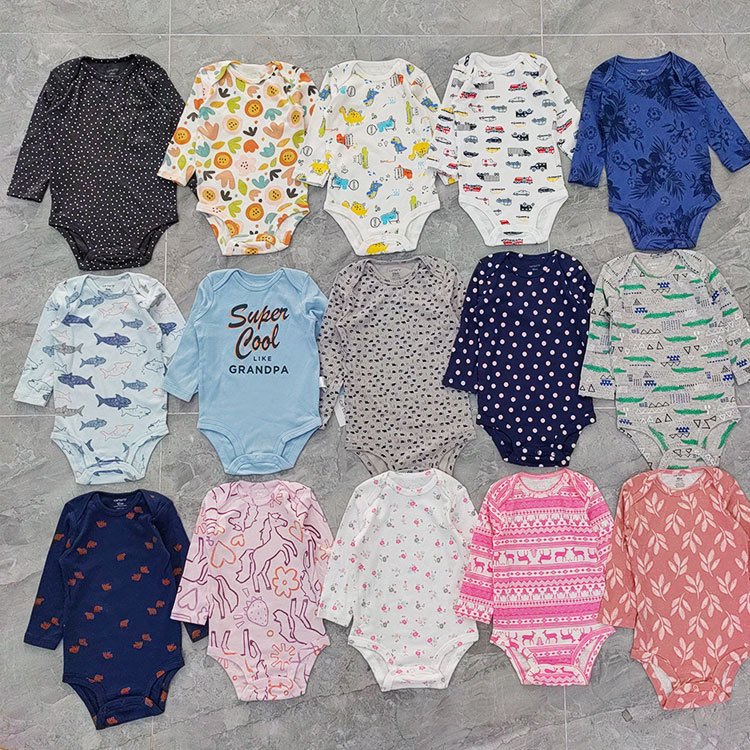 Free Sample Newborn Infants Short Sleeve Random Style Baby Clothes Summer Onesie Baby Romper