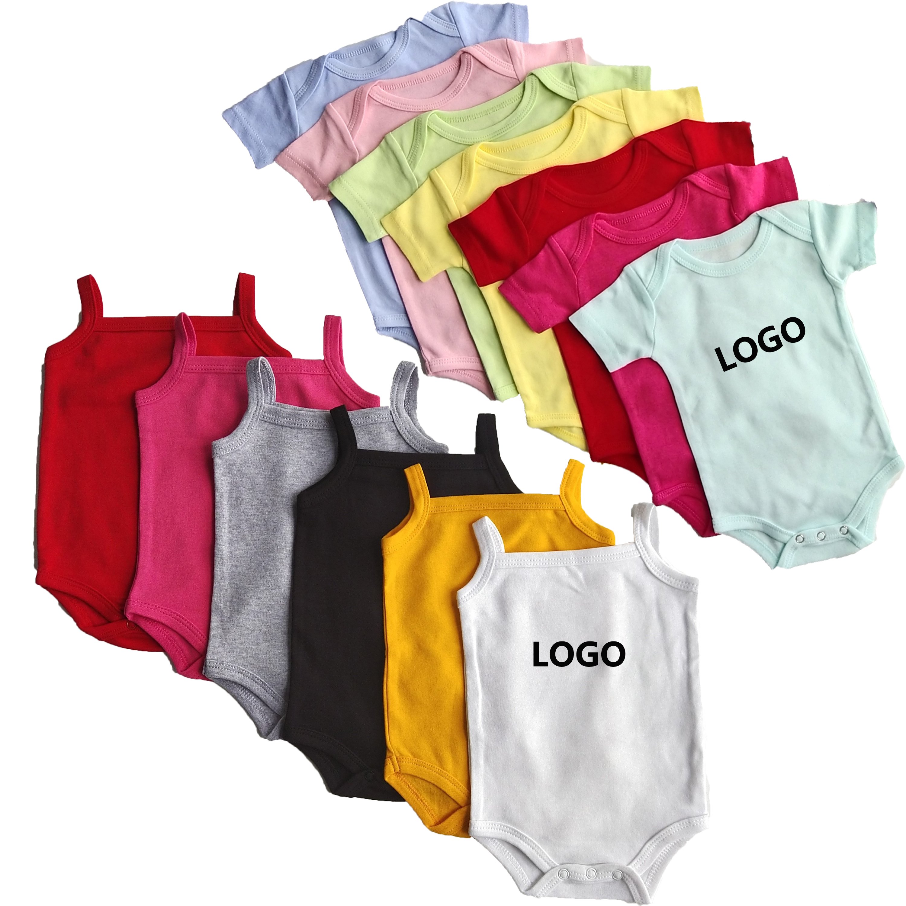 Custom High Quality Baby Clothes Toddler Girls Baby clothing sets Custom 100% Cotton Baby Rompers