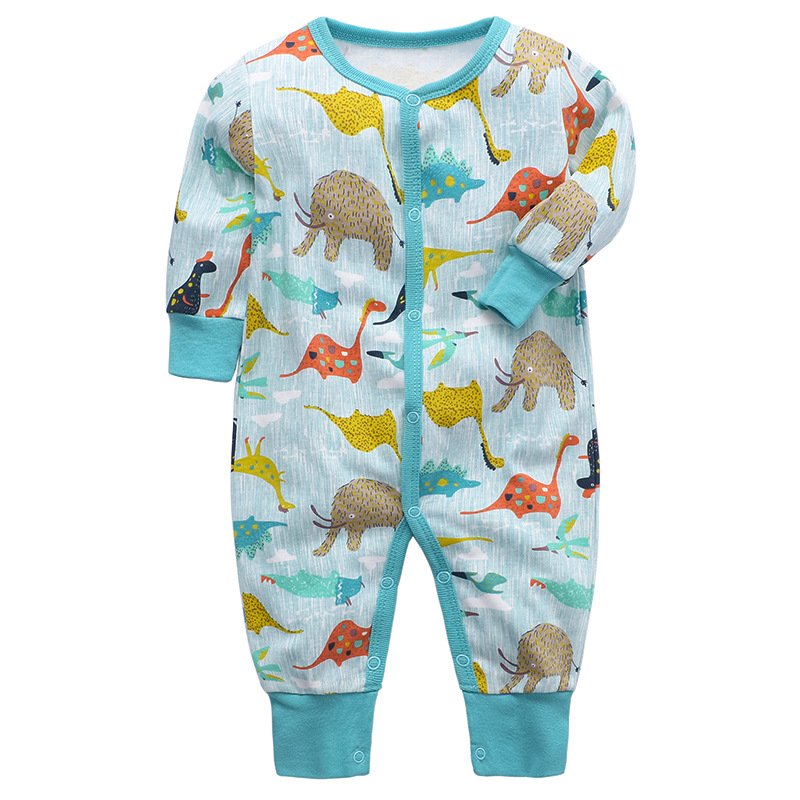 Printed Newborn Long Sleeve Baby Clothes 100% Cotton Sleepwear Baby Rompers