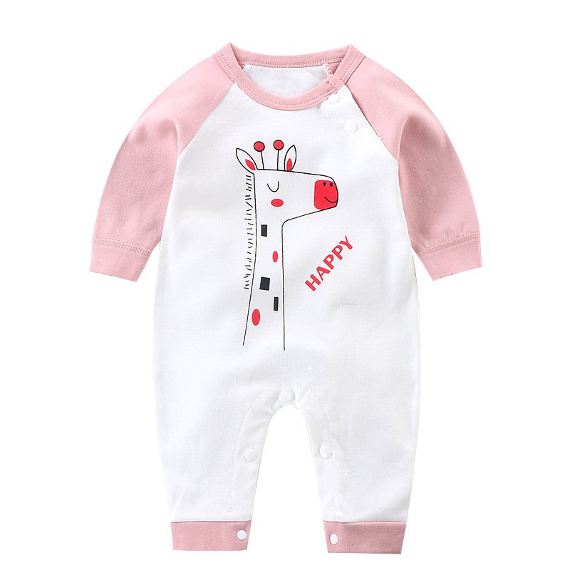 Best Selling Spring Autumn Long Sleeve Baby Rompers Newborn 100% Cotton Baby Clothes Romper With Button