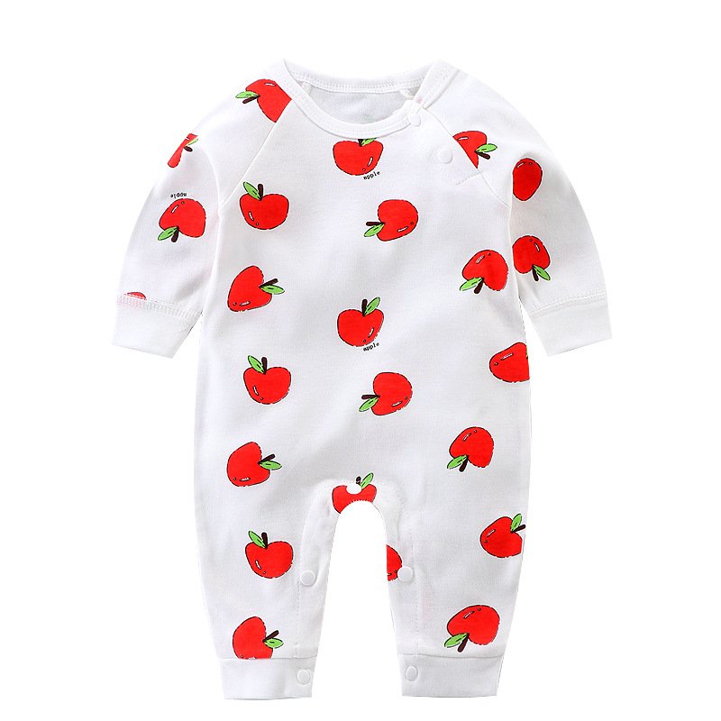 Best Selling Spring Autumn Long Sleeve Baby Rompers Newborn 100% Cotton Baby Clothes Romper With Button