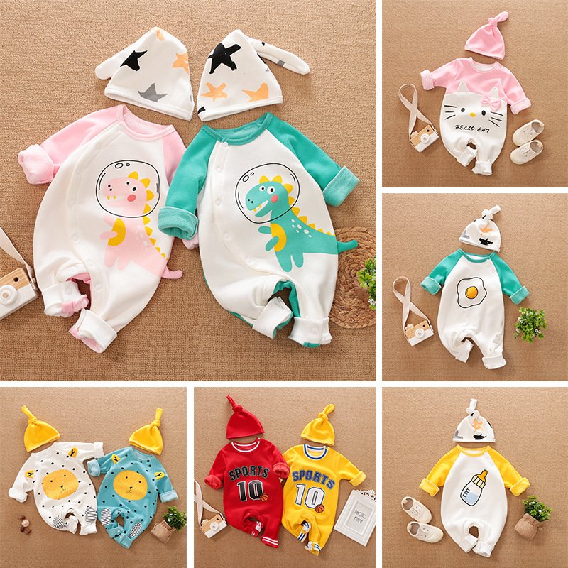 Children's clothing cheap stock New foreign trade newborn baby romper boys and girls rompers winter baby fleece jumpsuit