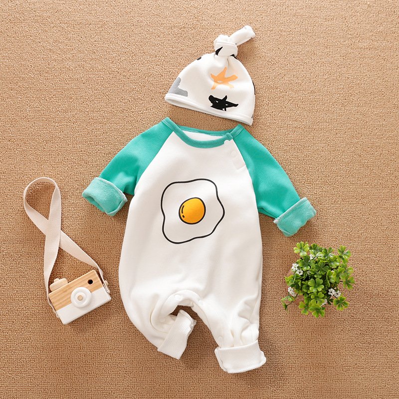 Children's clothing cheap stock New foreign trade newborn baby romper boys and girls rompers winter baby fleece jumpsuit