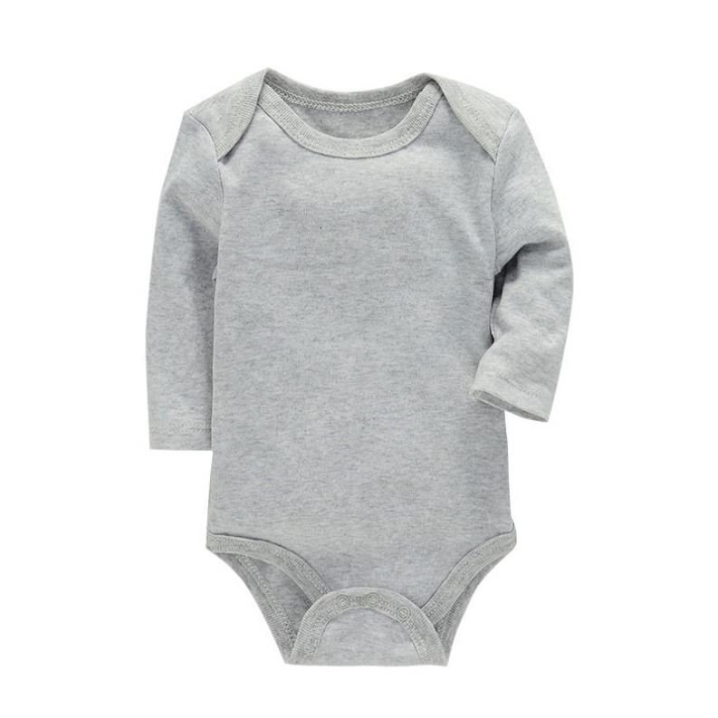 Blank Rompers Organic Cotton Infant Baby Clothes Custom Clothing Manufacturers Wholesale 100 Onesies Long Sleeve Full Casual